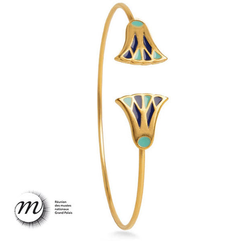 Museum Reproductions | Discoveries Egyptian Imports - Petite Lotus Cuff Bracelet