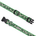 The Worthy Dog - Tropical Leaves Collar: Large / Green