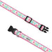 The Worthy Dog - Watercolor Floral Collar: Large / Teal