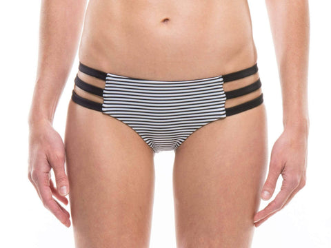 WITH LOVE FROM PARADISE - Stripe | Sporty Bikini Bottoms