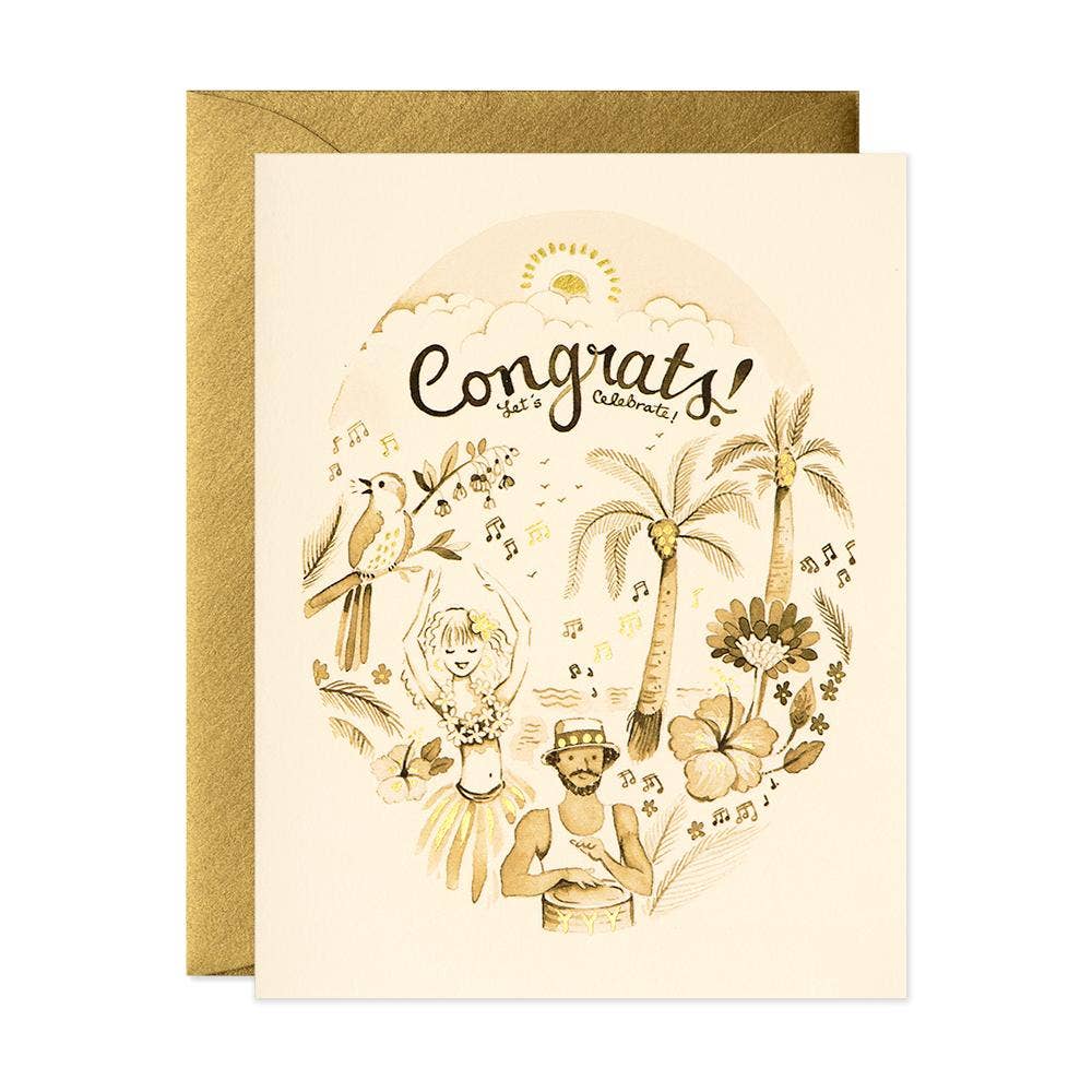 JooJoo Paper - Tropical Congrats Card