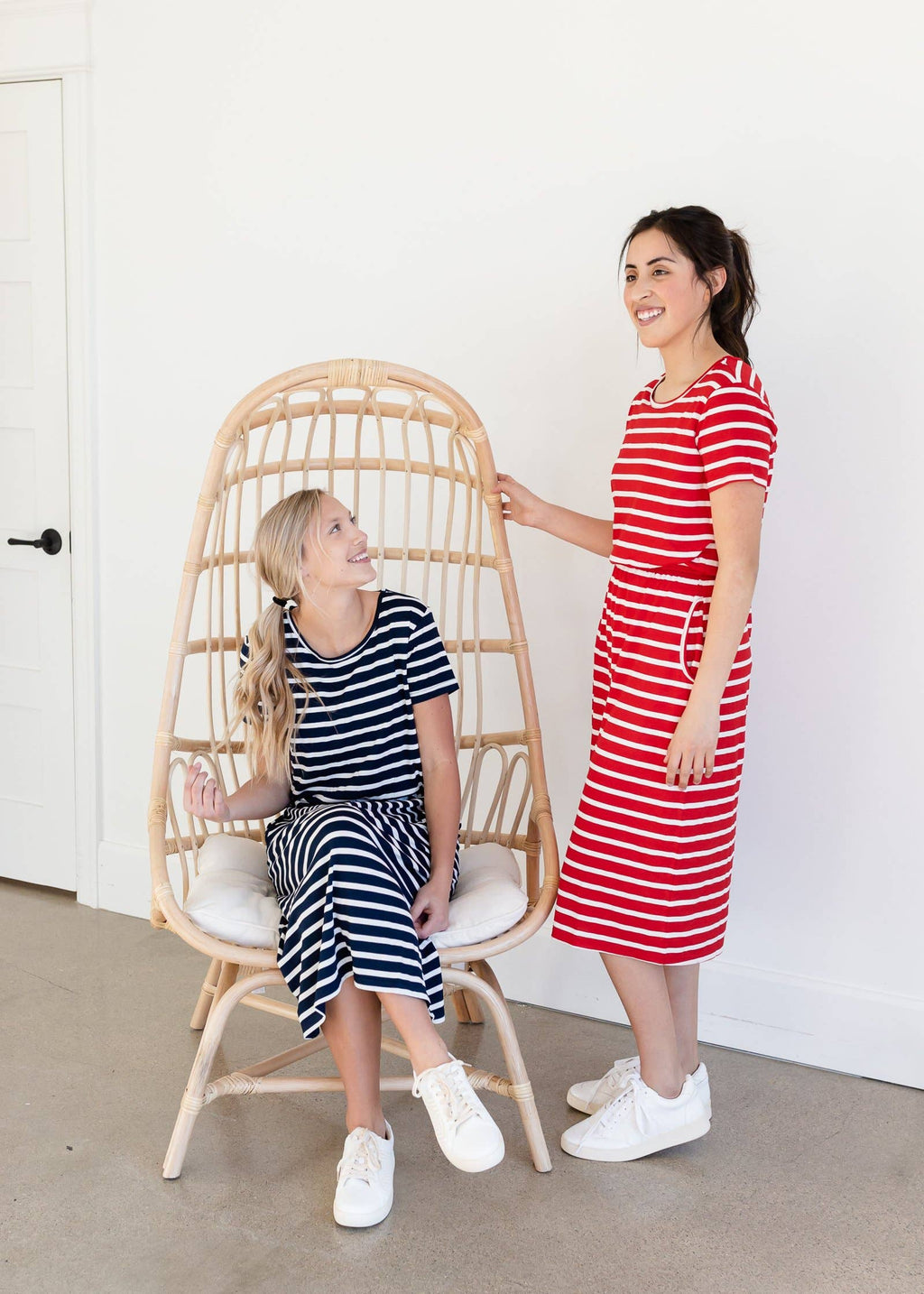 Inherit Clothing Company - Brit Striped Midi Dress