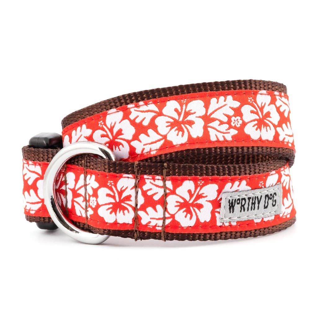 The Worthy Dog - Aloha Collar: Large / Coral