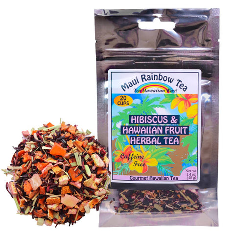 Maui Rainbow Tea - Hibiscus & Hawaiian Fruit Herbal Tea