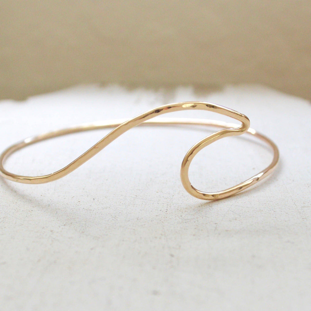Salty But Sweet - Wave Bangle in Gold