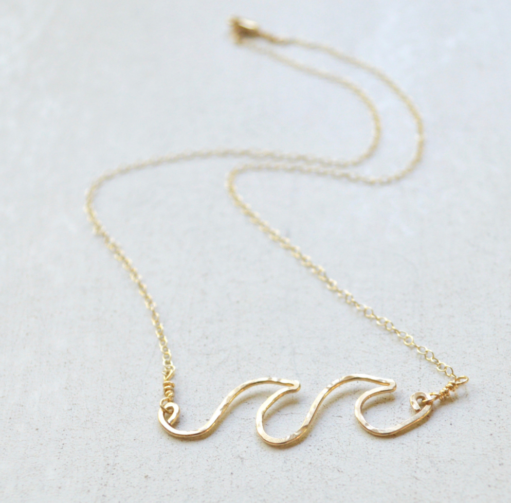 Salty But Sweet - Double Wave Necklace