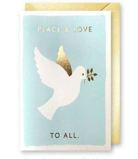 J.Falkner Cards - Peace Love Dove Card