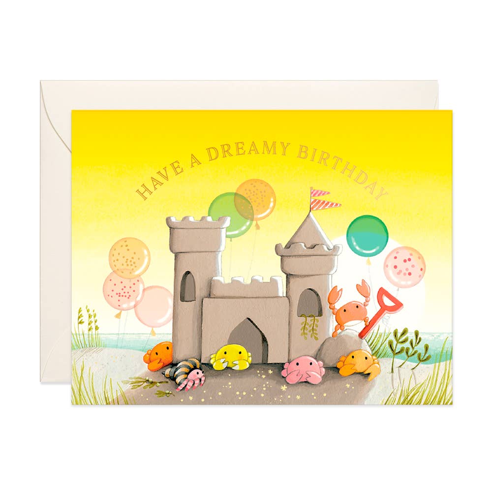 JooJoo Paper - Sand Castle Birthday Card