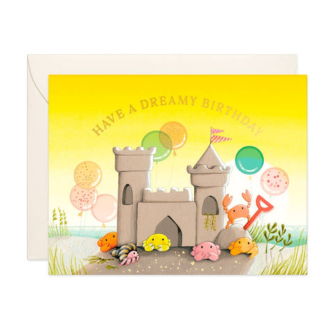 JooJoo Paper - Sand Castle Birthday Card
