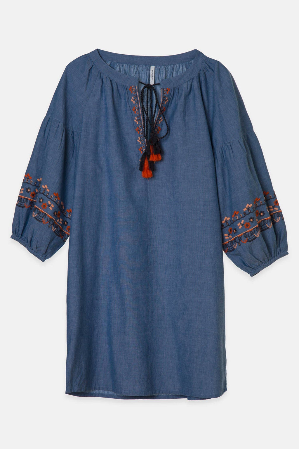 Lanidor - 100% cotton embroidered dress