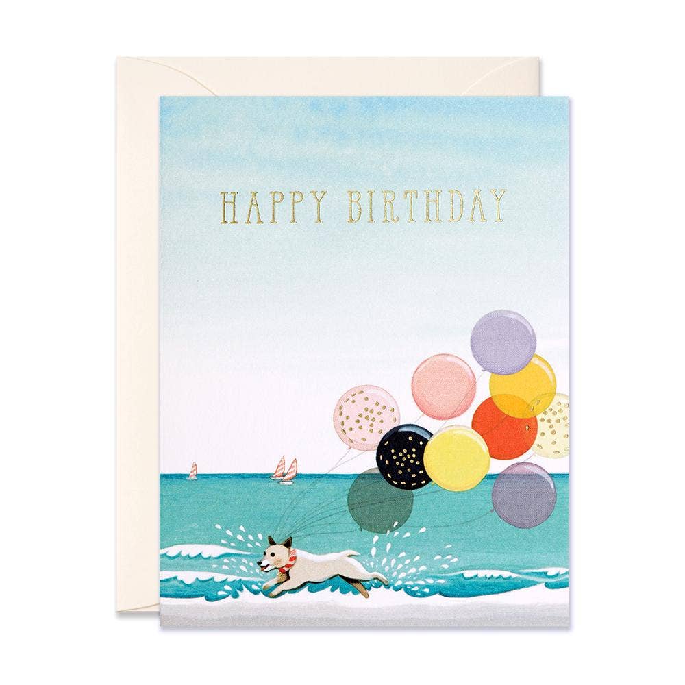 JooJoo Paper - Splashing Dog Birthday Card