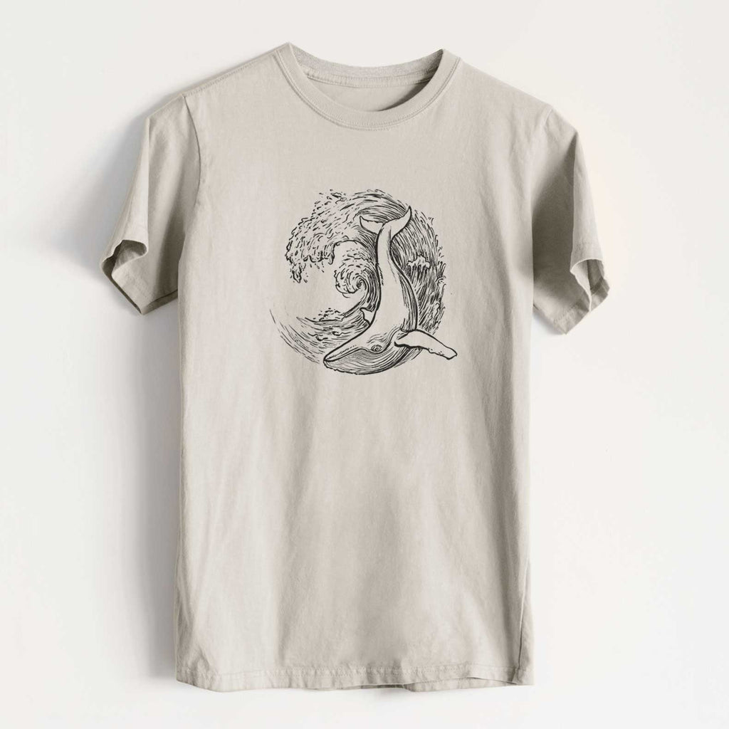 Because Tees - Whale Wave - Heavyweight Men's 100% Organic Cotton Tee