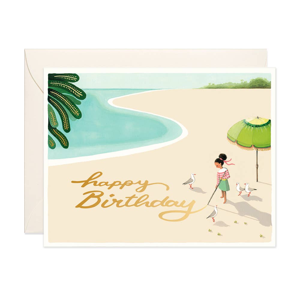 JooJoo Paper - Sand Writing Birthday Card